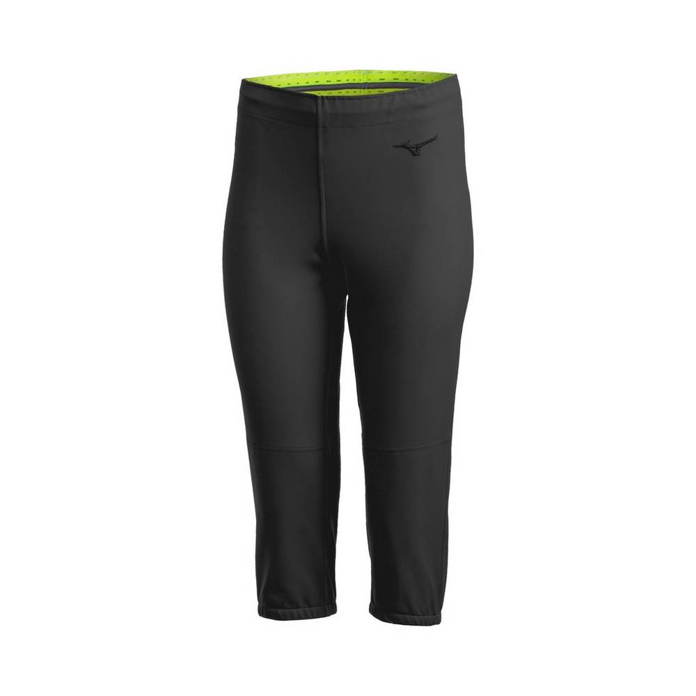 Damske Tepláky Mizuno Stretch - Unbelted Softball Čierne Vypredaj VGNL59208